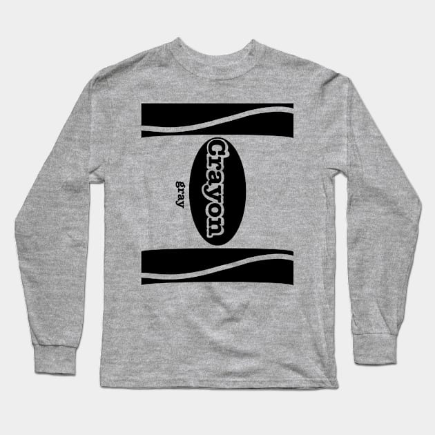 Color Gray Long Sleeve T-Shirt by TonTomDesignz